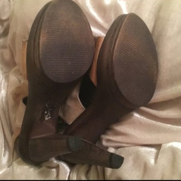 Leather & Suede Fidji Sandals Size 36 - Picture 4 of 4